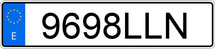 Numer rejestracyjny 9698LLN posiada SKODA OCTAVIA