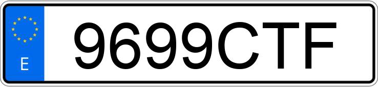 Numer rejestracyjny 9699CTF posiada OPEL ASTRA