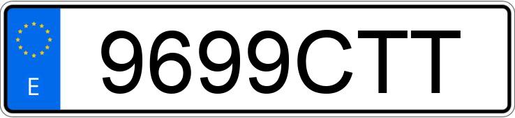 Numer rejestracyjny 9699CTT posiada MERCEDES A (168-169)
