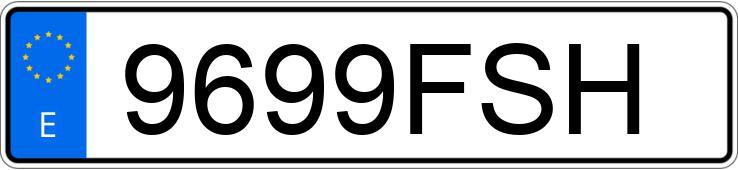 Numer rejestracyjny 9699FSH posiada PEUGEOT 207