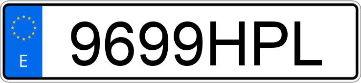 Numer rejestracyjny 9699HPL posiada BMW SERIE 5