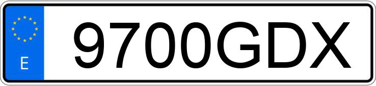 Numer rejestracyjny 9700GDX posiada VOLKSWAGEN PASSAT