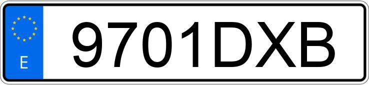 Numer rejestracyjny 9701DXB posiada AUDI 100