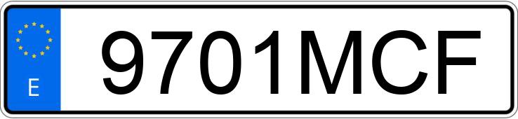 Registreringsnummer9701MCF har MERCEDES A (177)