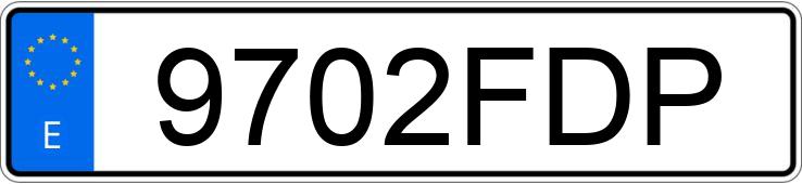 Numer rejestracyjny 9702FDP posiada VOLKSWAGEN PASSAT