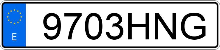 Numer rejestracyjny 9703HNG posiada CITROEN C4