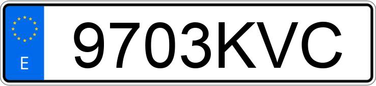 Numer rejestracyjny 9703KVC posiada Macbor STR