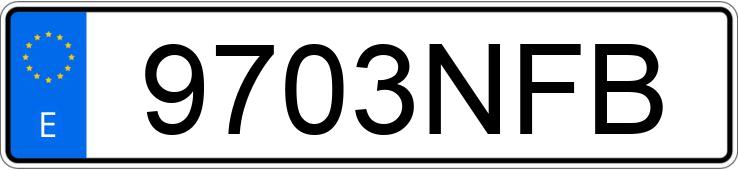 Numer rejestracyjny 9703NFB posiada MERCEDES GLC (254)