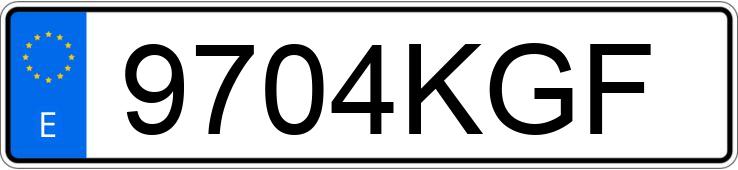 Numer rejestracyjny 9704KGF posiada CITROEN BERLINGO