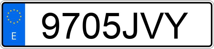 Numer rejestracyjny 9705JVY posiada BMW X4