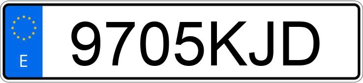 Numer rejestracyjny 9705KJD posiada VOLKSWAGEN SPORTSVAN