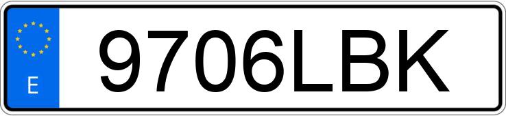 Numer rejestracyjny 9706LBK posiada SEAT LEON