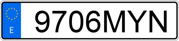 Numer rejestracyjny 9706MYN posiada MERCEDES INTOURO