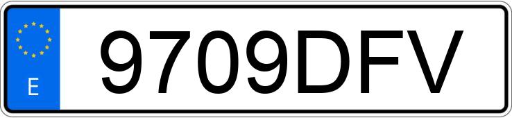 Numer rejestracyjny 9709DFV posiada SEAT IBIZA