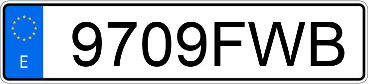 Numer rejestracyjny 9709FWB posiada OPEL ASTRA