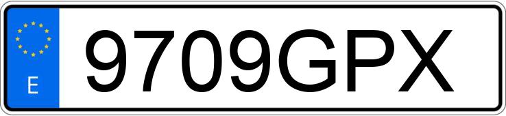 Numer rejestracyjny 9709GPX posiada MINI MINI Numer rejestracyjny 9709GPX posiada MINI MINI