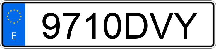 Numer rejestracyjny 9710DVY posiada FIAT PUNTO