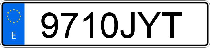 Numer rejestracyjny 9710JYT posiada YAMAHA T-MAX