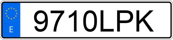 Numer rejestracyjny 9710LPK posiada SEAT LEON