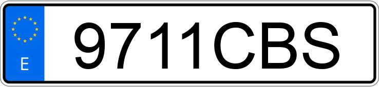 Numer rejestracyjny 9711CBS posiada BMW SERIE 3