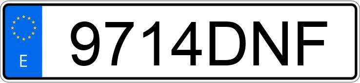 Numer rejestracyjny 9714DNF posiada NISSAN PRIMASTAR