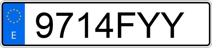 Numer rejestracyjny 9714FYY posiada VOLKSWAGEN GOLF Numer rejestracyjny 9714FYY posiada VOLKSWAGEN GOLF