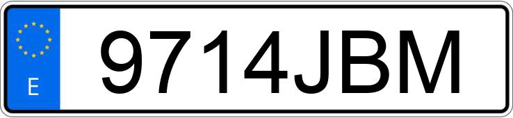 Numer rejestracyjny 9714JBM posiada VOLKSWAGEN CROSSGOLF