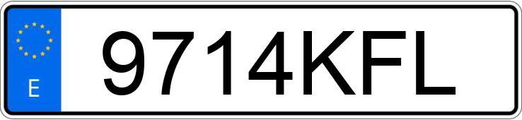 Numer rejestracyjny 9714KFL posiada VOLKSWAGEN CRAFTER