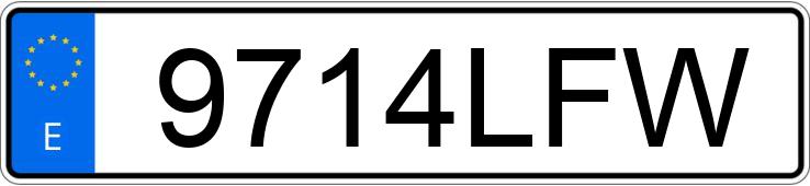 Numer rejestracyjny 9714LFW posiada OPEL CORSA