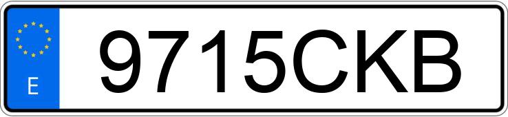 Numer rejestracyjny 9715CKB posiada SANTANA 300