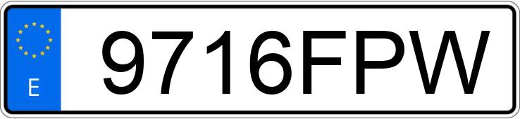 Numer rejestracyjny 9716FPW posiada RENAULT MEGANE