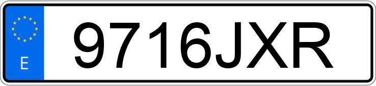 Numer rejestracyjny 9716JXR posiada VOLKSWAGEN UP