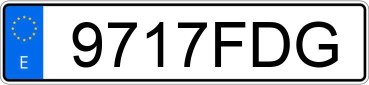 Numer rejestracyjny 9717FDG posiada RENAULT CLIO