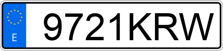 Numer rejestracyjny 9721KRW posiada MERCEDES CLA (117)