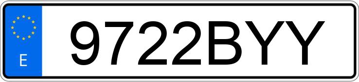 Numer rejestracyjny 9722BYY posiada FORD FOCUS