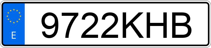 Numer rejestracyjny 9722KHB posiada SKODA OCTAVIA