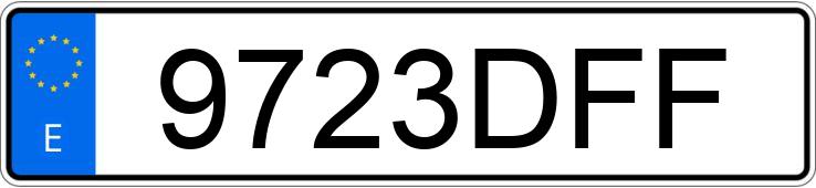 Numer rejestracyjny 9723DFF posiada SUZUKI GSXR 600