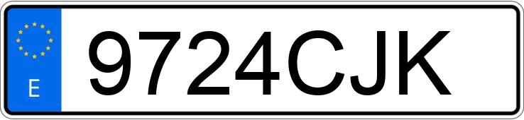 Numer rejestracyjny 9724CJK posiada CITROEN XSARA