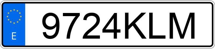 Numer rejestracyjny 9724KLM posiada HYUNDAI TUCSON