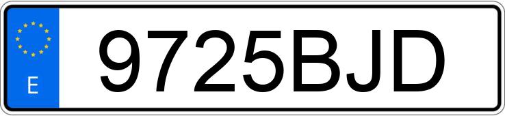 Numer rejestracyjny 9725BJD posiada VOLKSWAGEN GOLF Numer rejestracyjny 9725BJD posiada VOLKSWAGEN GOLF