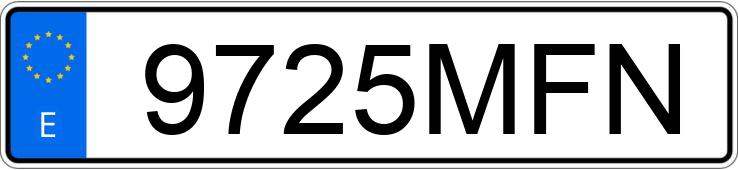Numer rejestracyjny 9725MFN posiada VOLKSWAGEN TAIGO
