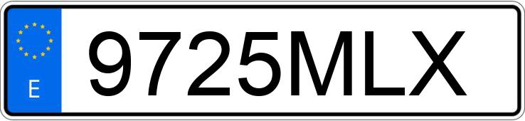 Numer rejestracyjny 9725MLX posiada KIA CEED