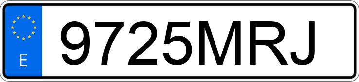 Numer rejestracyjny 9725MRJ posiada FERRARI 488