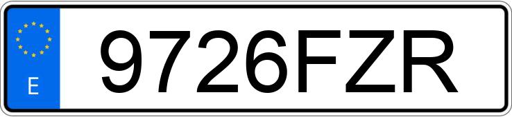 Numer rejestracyjny 9726FZR posiada AUDI A8