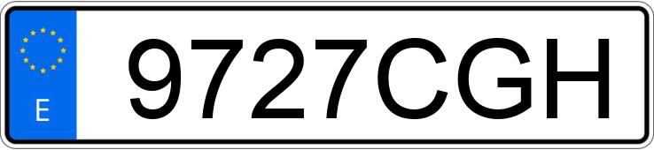 Numer rejestracyjny 9727CGH posiada RENAULT CLIO