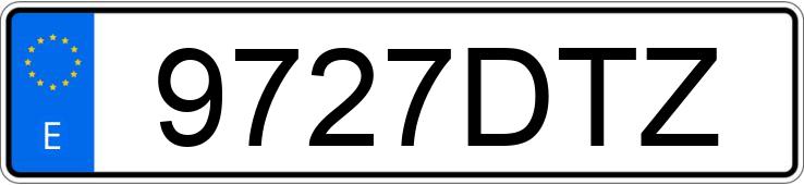 Numer rejestracyjny 9727DTZ posiada FORD FOCUS