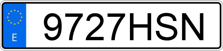 Numer rejestracyjny 9727HSN posiada SEAT TOLEDO Numer rejestracyjny 9727HSN posiada SEAT TOLEDO