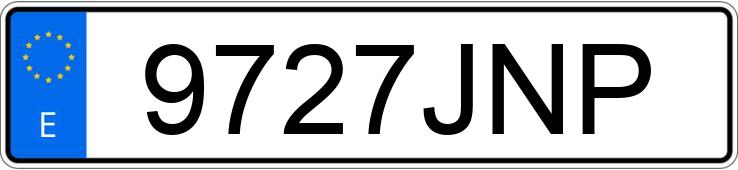 Le numéro d’enregistrement 9727JNP a JEEP CHEROKEE