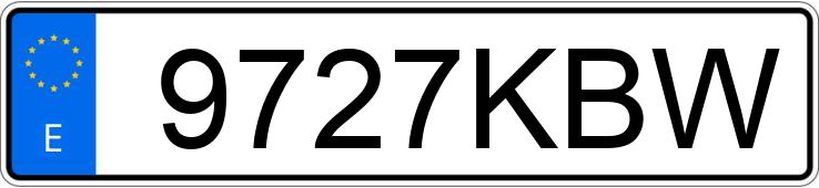 Numer rejestracyjny 9727KBW posiada VOLKSWAGEN CADDY Numer rejestracyjny 9727KBW posiada VOLKSWAGEN CADDY