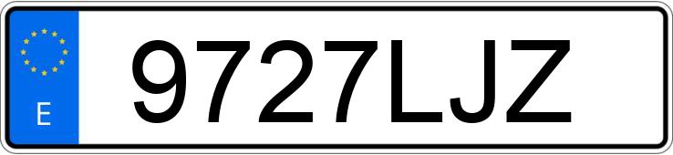 Numer rejestracyjny 9727LJZ posiada PEUGEOT TRAVELLER